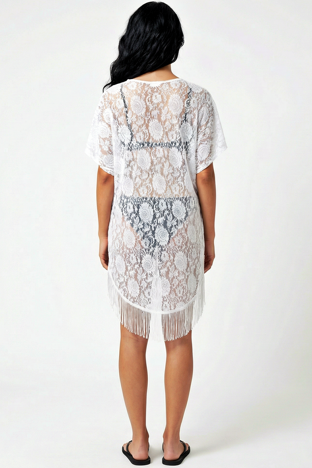 Lace Fringe Cover-Up
