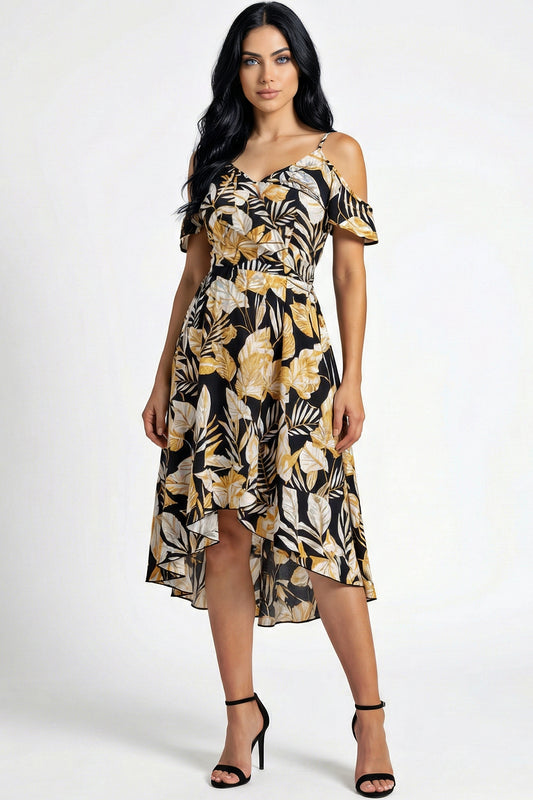Leaf Pattern Dress