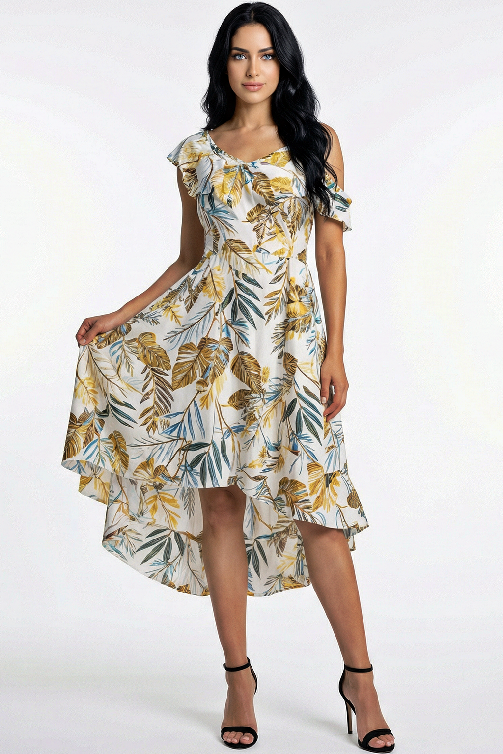 Leaf Pattern Dress