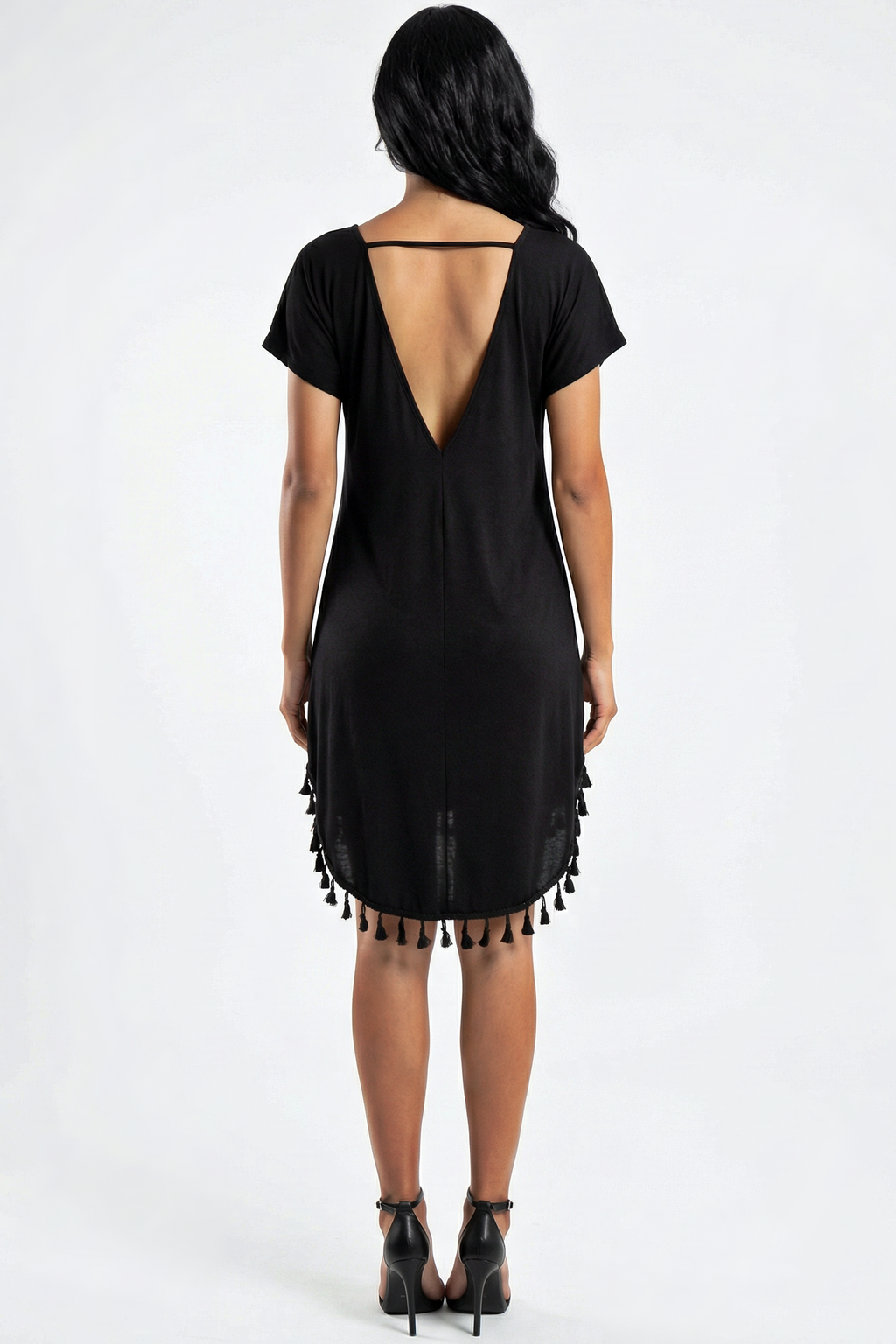 Black Tassel Beach Cover-Up