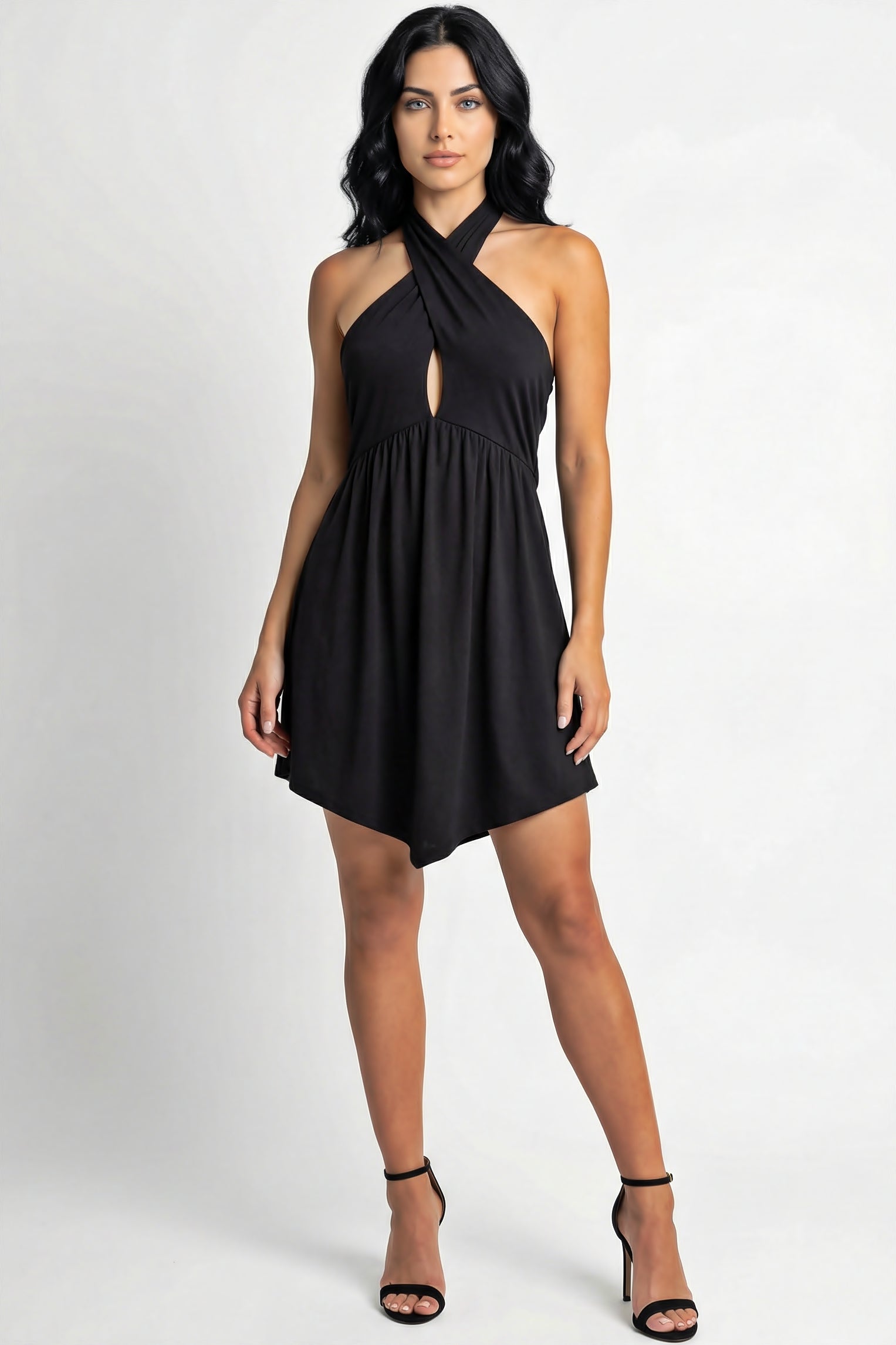 Noir Halter Dress