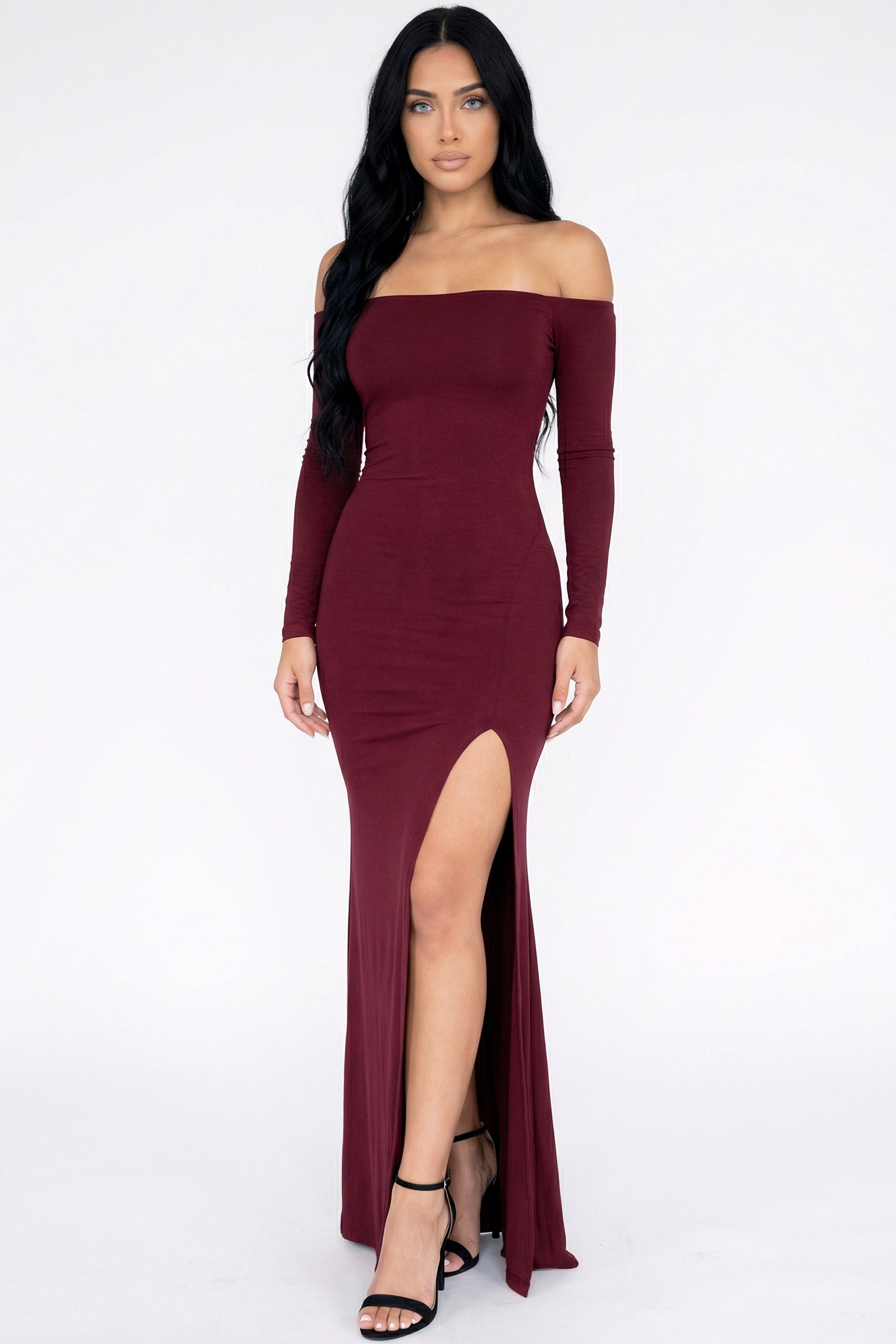Sleek Off-Shoulder Dress