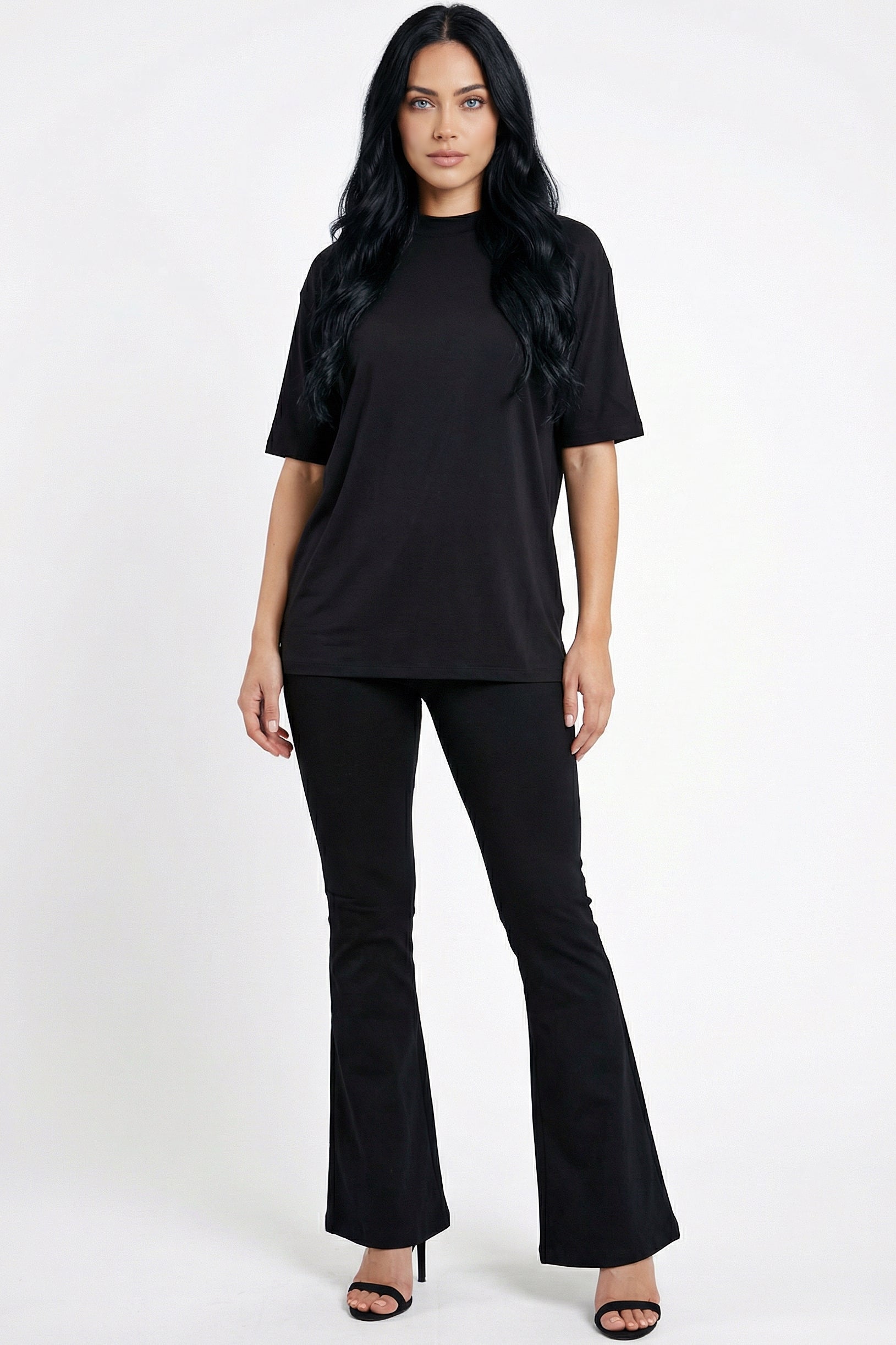 Oversized Tshirt + Yoga Pants Set