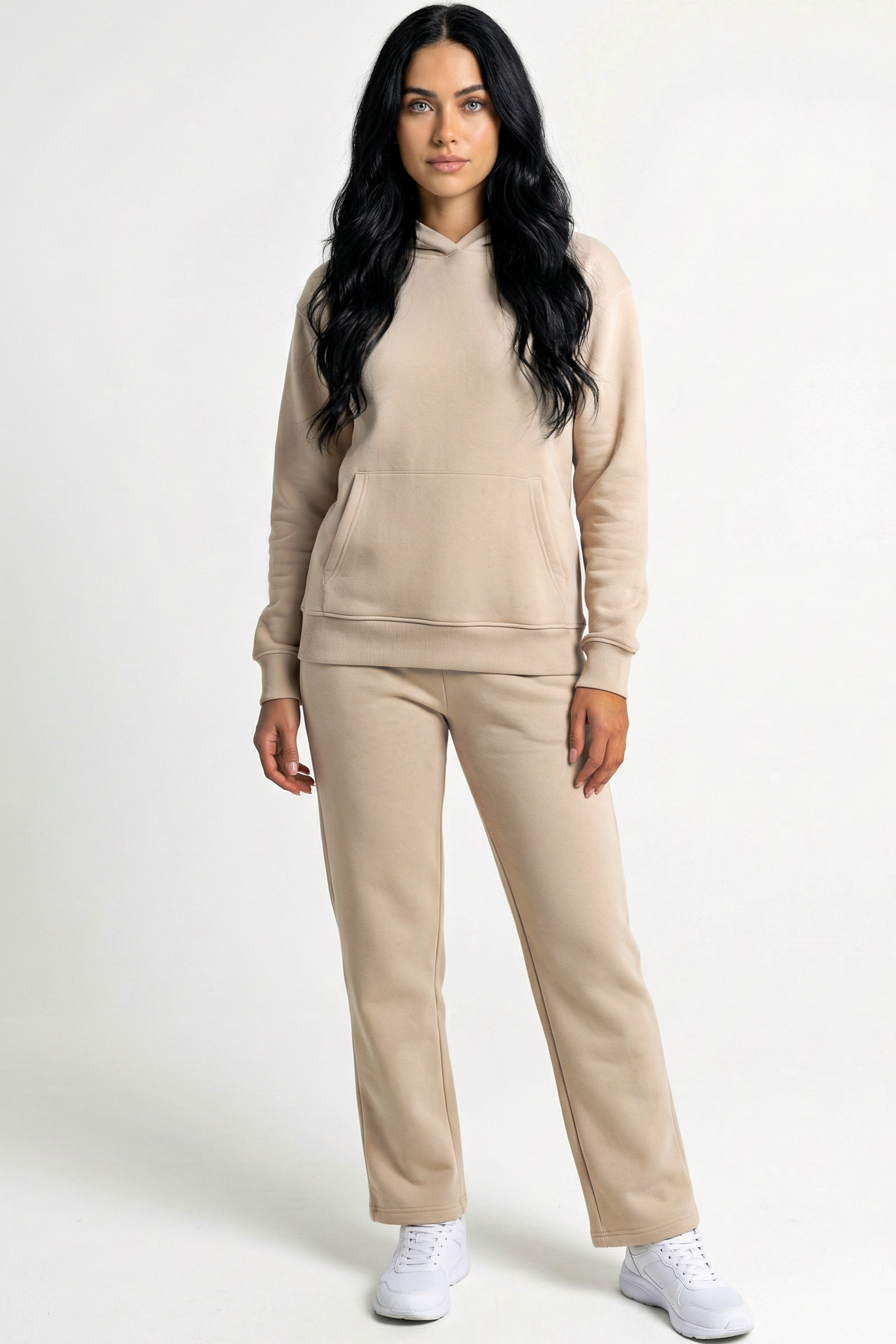 Hoodie + Straight Leg Sweat Pants Sets