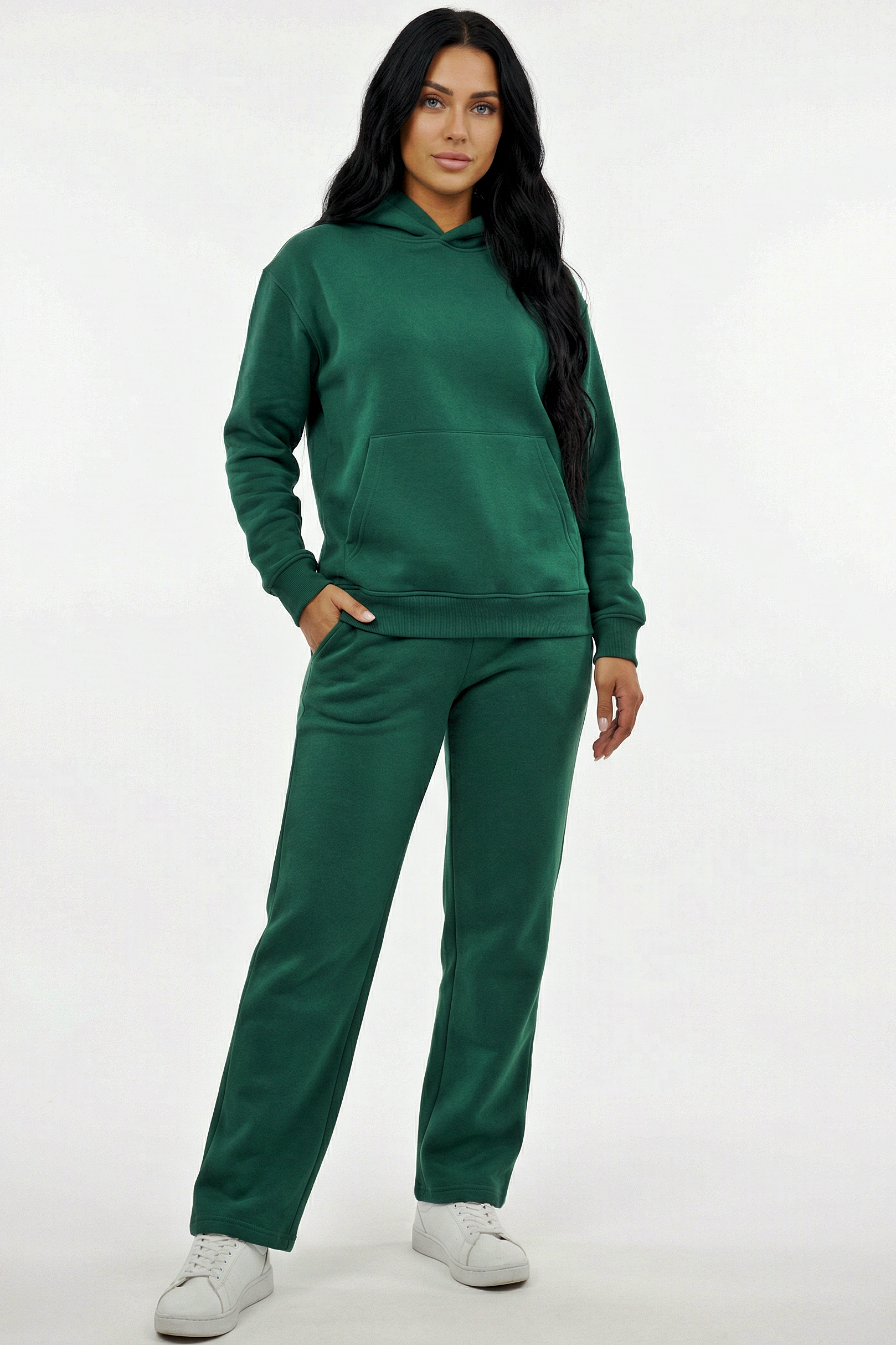 Hoodie + Straight Leg Sweat Pants Sets