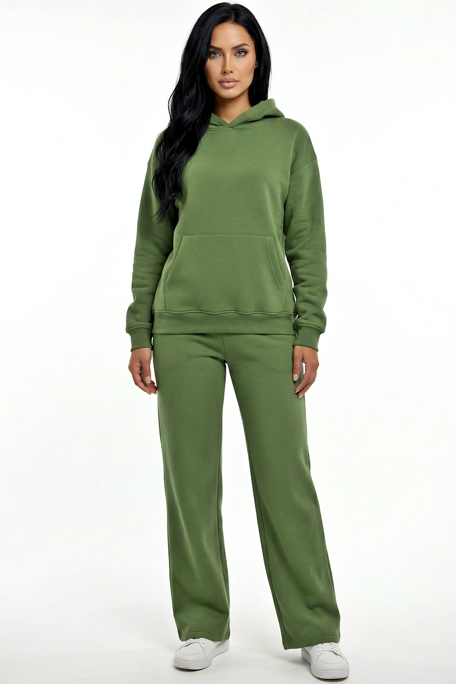 Hoodie + Straight Leg Sweat Pants Sets