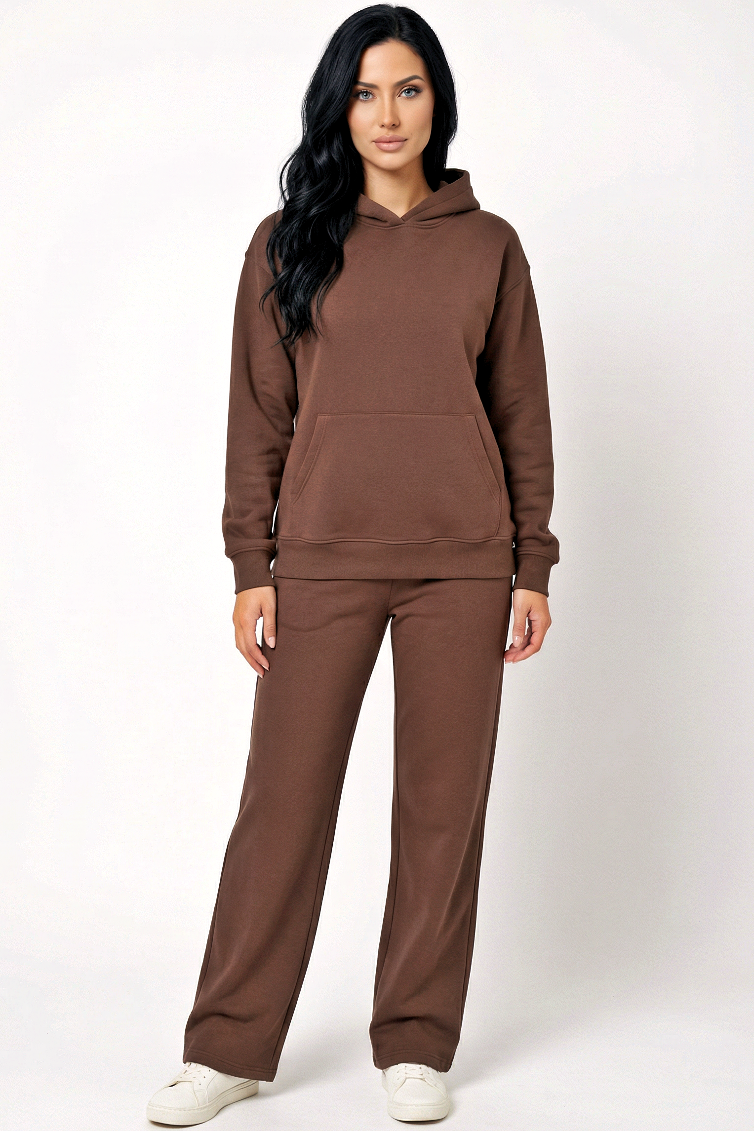 Hoodie + Straight Leg Sweat Pants Sets