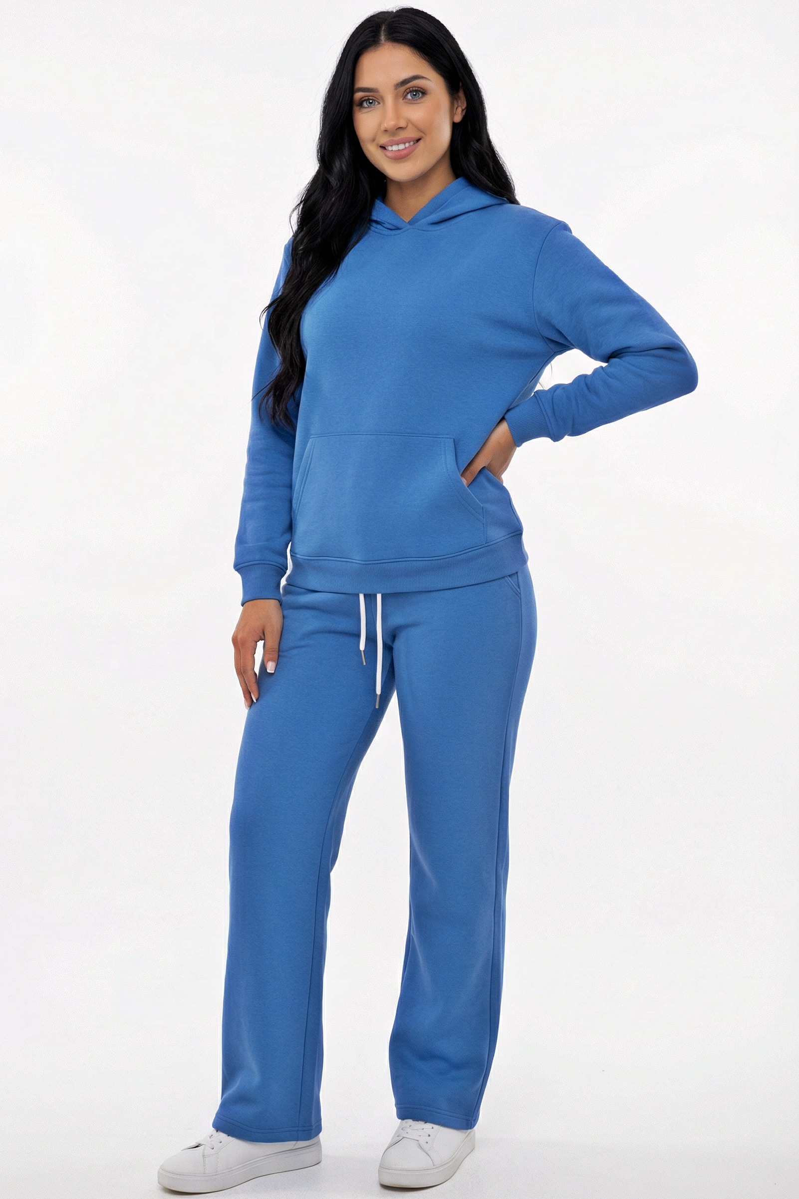 Hoodie + Straight Leg Sweat Pants Sets