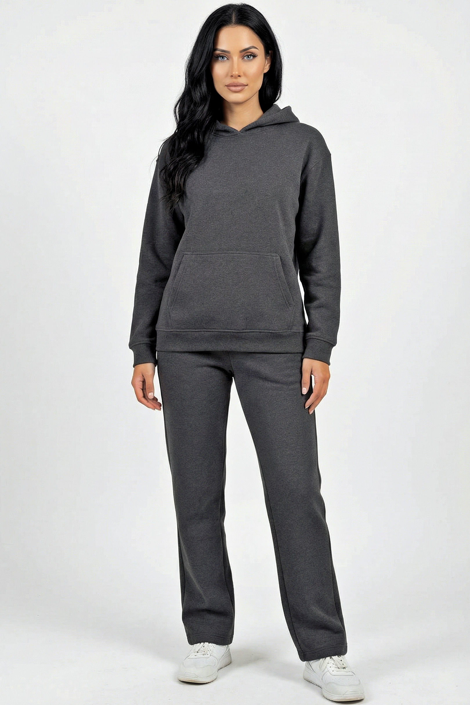 Hoodie + Straight Leg Sweat Pants Sets