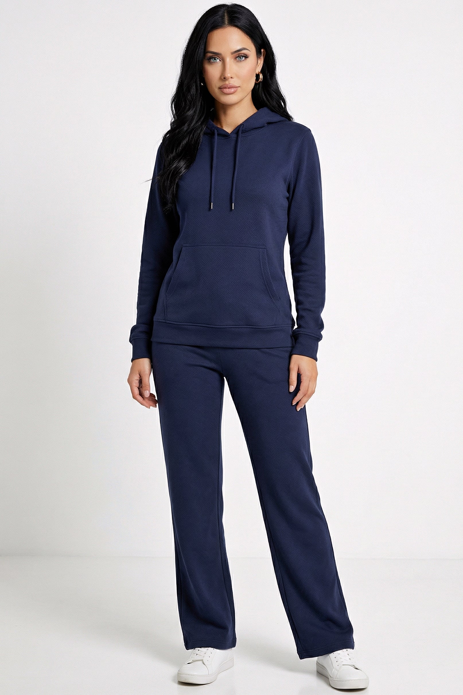 Hoodie + Straight Leg Sweat Pants Sets