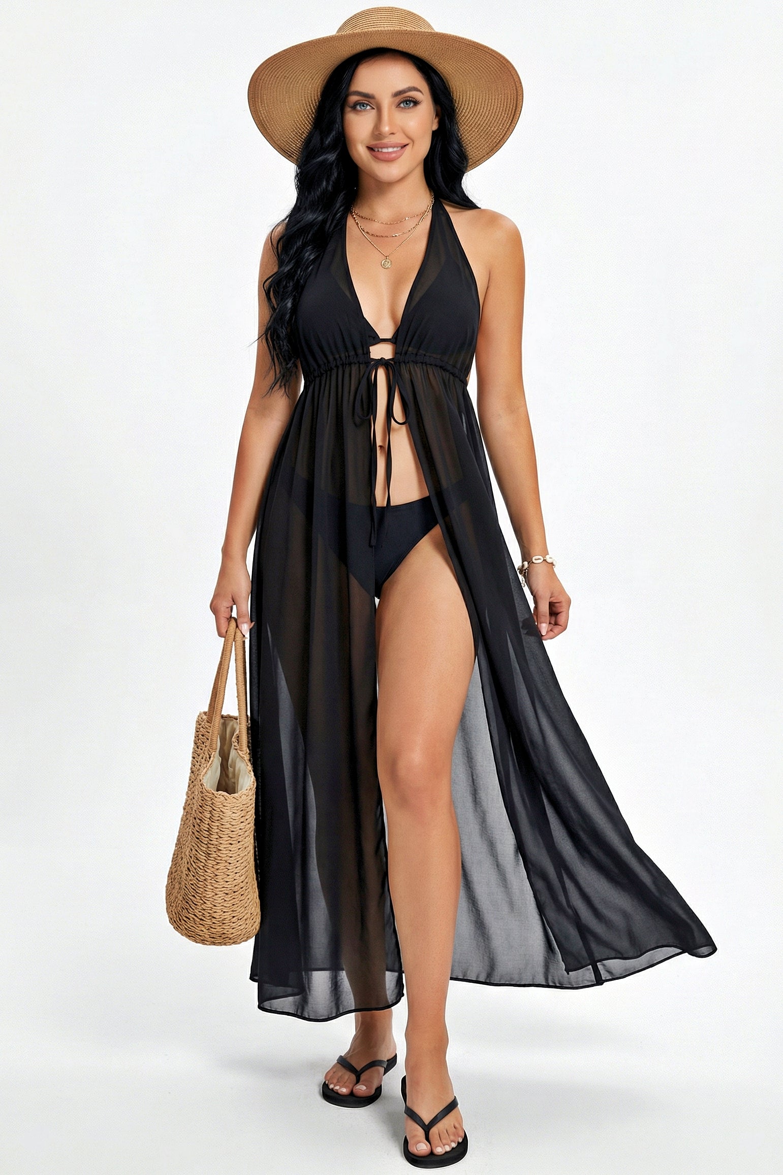 Cheetah Print Maxi Cover-Up
