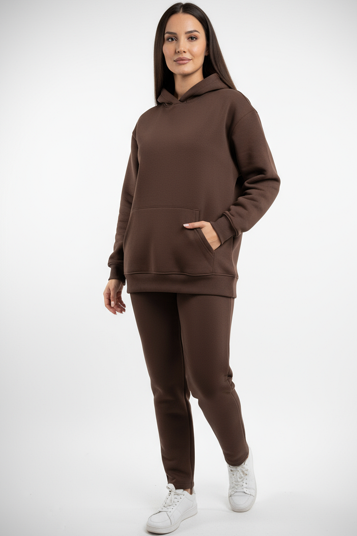 Hoodie + Straight Leg Sweat Pants Sets