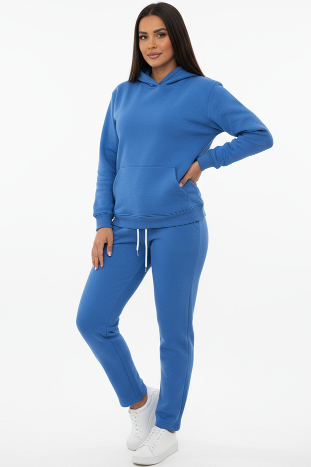 Hoodie + Straight Leg Sweat Pants Sets