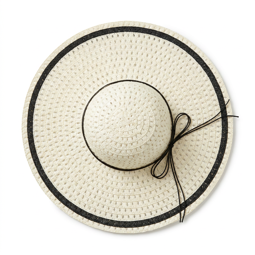 Straw Brim Hat - Ivory