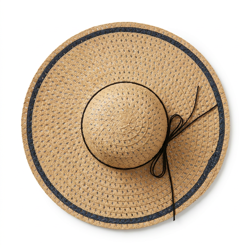 Straw Brim Hat - Tan