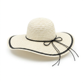 Straw Brim Hat - Ivory
