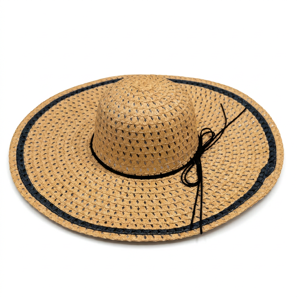 Straw Brim Hat - Tan