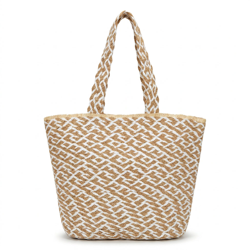 Woven Jute Beach Tote