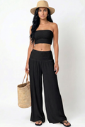 Bandeau & Wide-Leg Palazzo Set