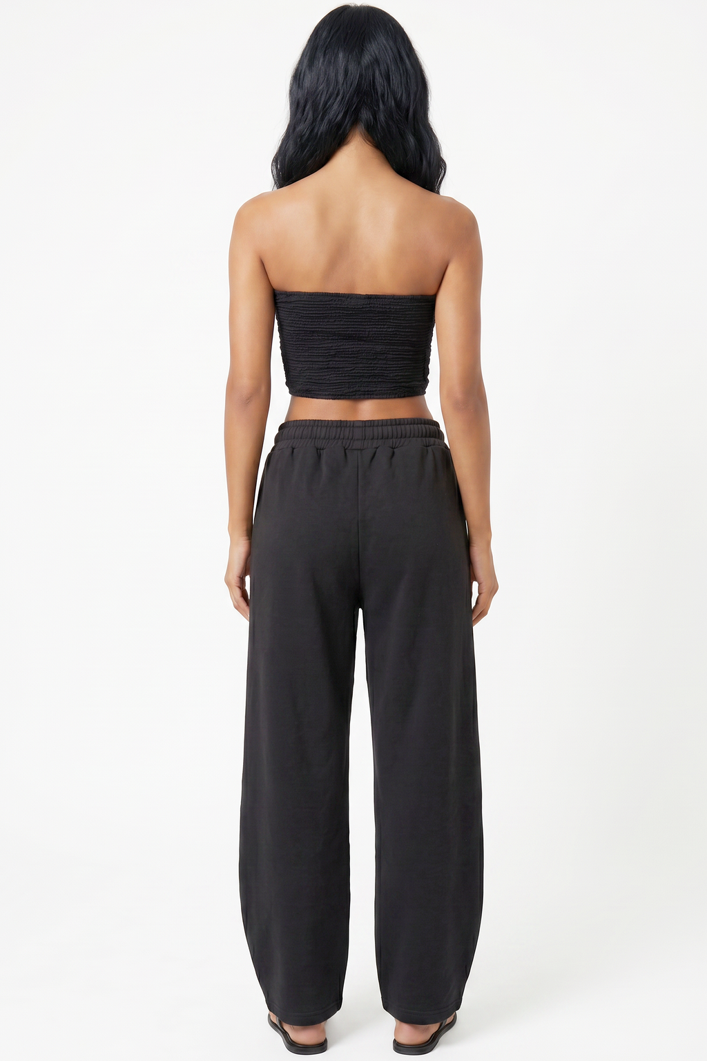 Balloon-Leg Drawstring Sweatpants