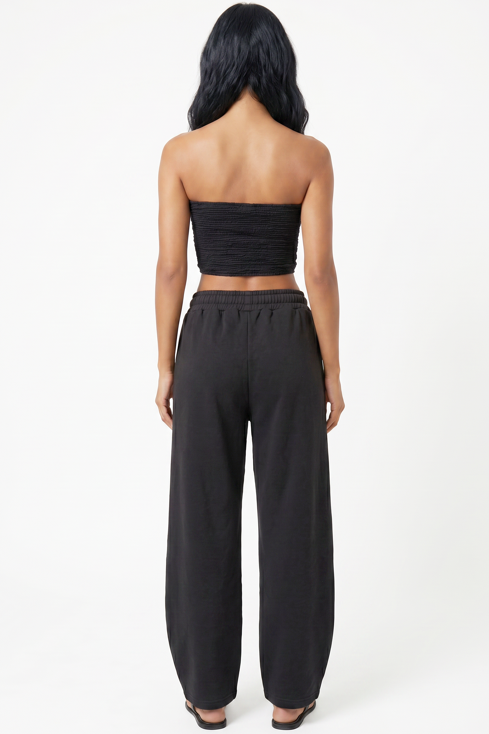 Balloon-Leg Drawstring Sweatpants