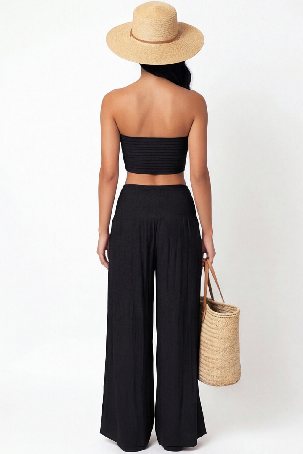 Bandeau & Wide-Leg Palazzo Set