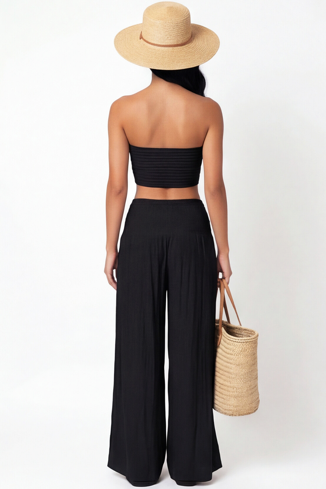 Bandeau & Wide-Leg Palazzo Set