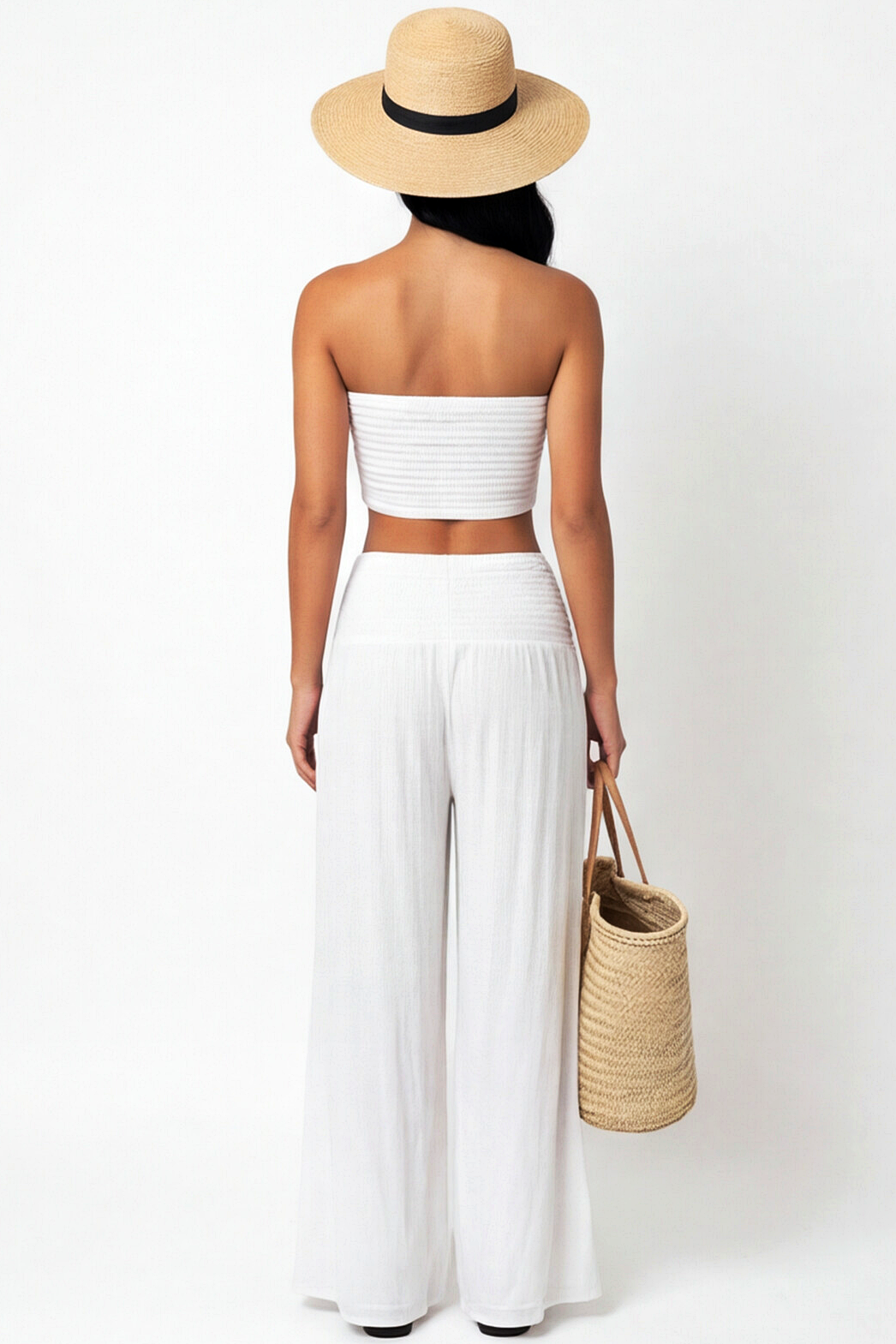 Bandeau & Wide-Leg Palazzo Set
